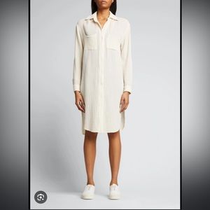 MONROW cotton gauze shirt dress / long duster overshirt